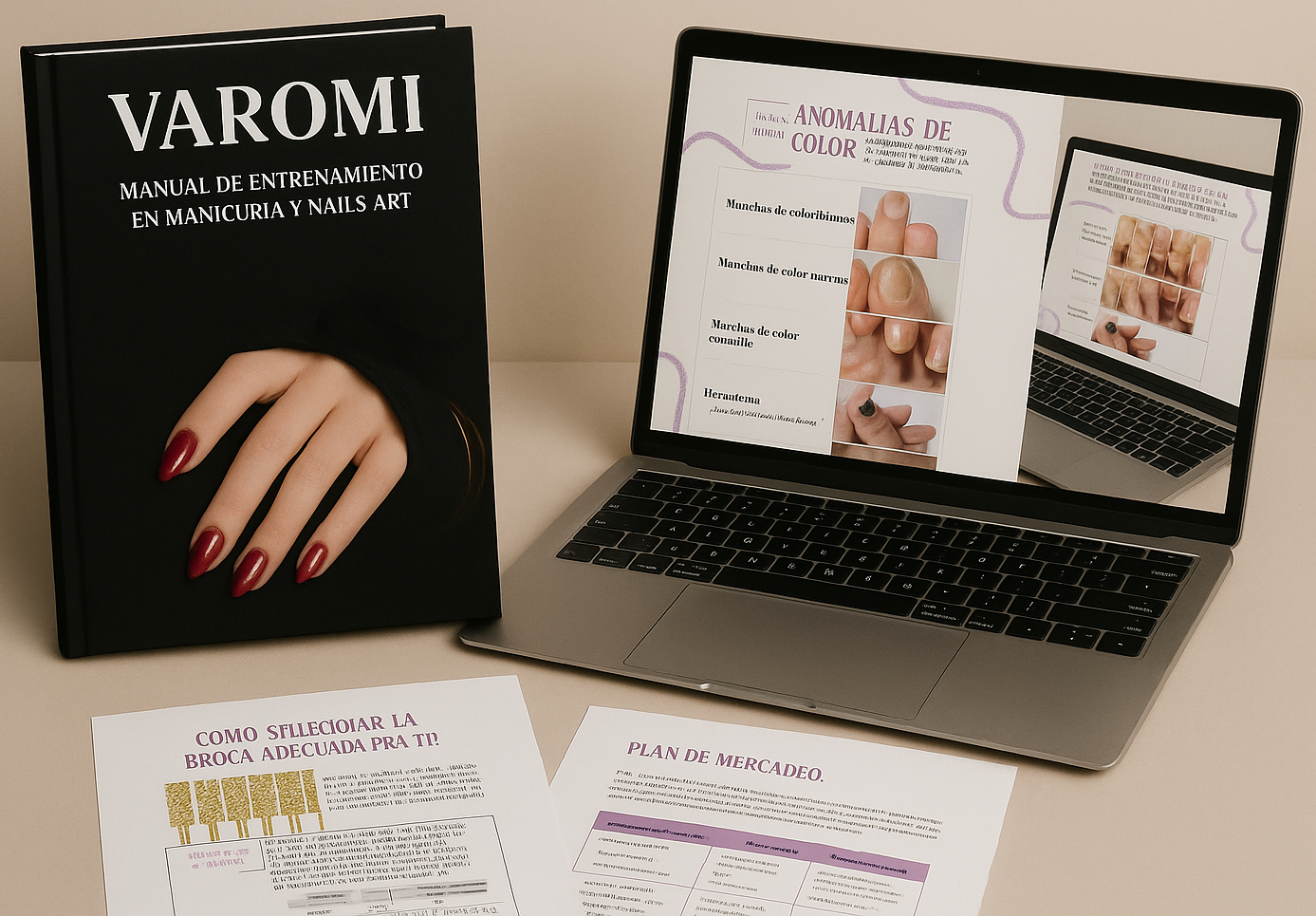 Varomi Pro Nails: Manual de manicuría profesional y Nails Art.